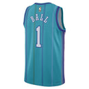 Camiseta NBA LaMelo Ball - Charlotte Hornets - Jordan Brand 23/24 - Versión Clásica - Azul Petróleo