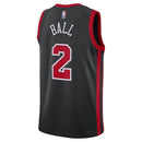 Camiseta NBA Lonzo Ball - Chicago Bulls - 23/24 - Negro - Edición Ciudad