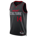 Camiseta NBA Tyler Herro - Miami Heat - 23/24 - Negro - Edición Ciudad