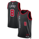 Camiseta NBA Zach LaVine - Chicago Bulls - 23/24 - Negro - Edición Ciudad