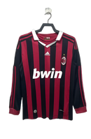 Camiseta AC Milan 09/10 I de Local - Manga Larga Versión Retro