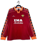 Camiseta AS Roma 98/99 I de Local - Manga Larga Versión Retro