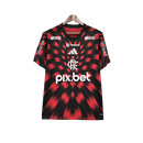Camiseta Flamengo 25/26 Pre-Partido - Todos los Patrocinios - Versión Aficionado