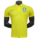 Camiseta Brasil 25/26 Edición Polo - Amarillo - Versión Jugador
