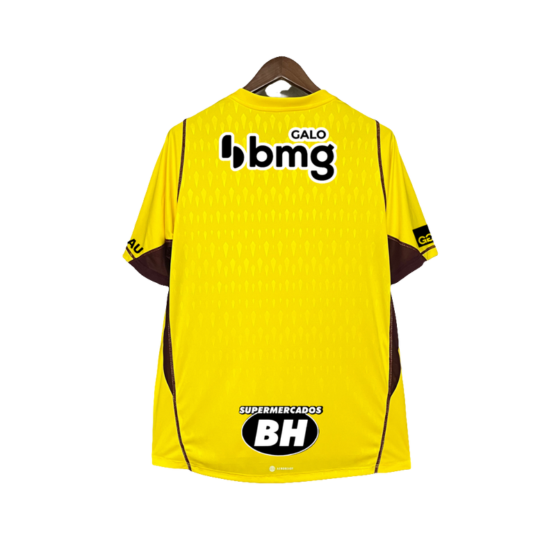 Atlético Mineiro 24/25 Goalkeeper Shirt - Yellow - All Sponsors - Fan Version 