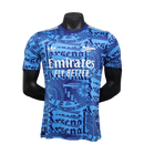 Arsenal 25/26 Pre-Match Shirt - Blue - Player Version 