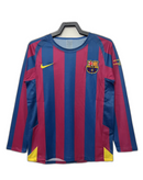 Camiseta Barcelona 05/06 I de Local - Manga Larga Versión Retro