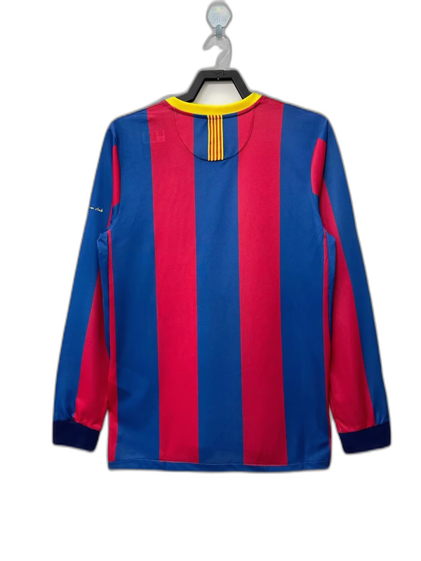 Barcelona 10/11 Home Shirt - Long Sleeve Retro Version
