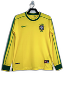 Camiseta Brasil 1998 I de Local - Manga Larga Versión Retro