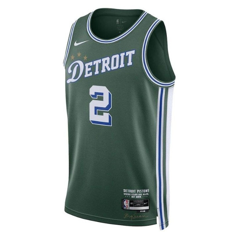 Cade Cunningham - Detroit Pistons - 2023 - City Edition - Green NBA Jersey 