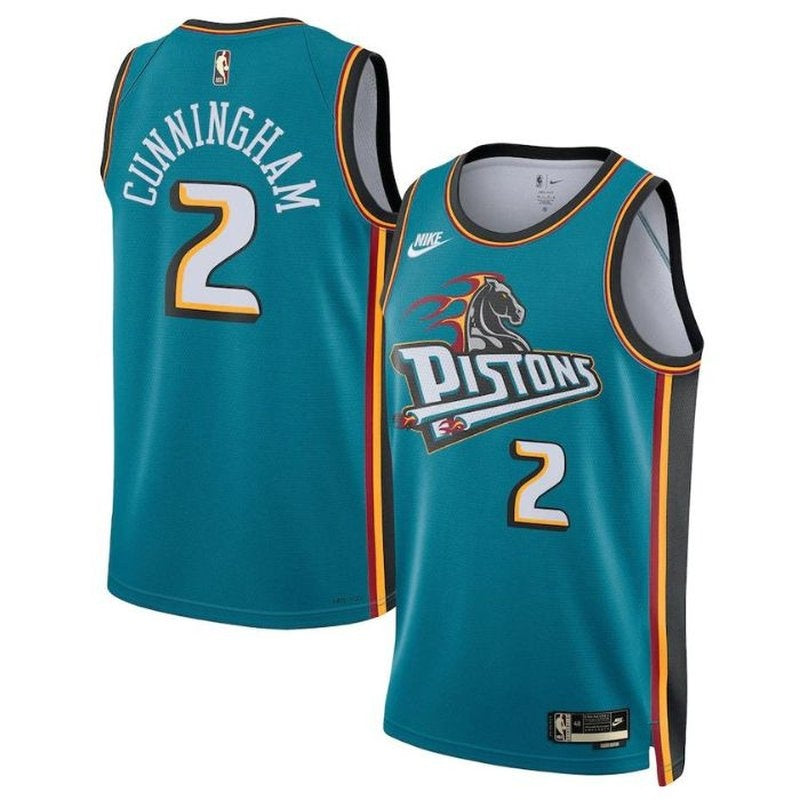 Cade Cunningham Detroit Pistons 2023 Petrol Blue Classic Edition NBA Jersey 