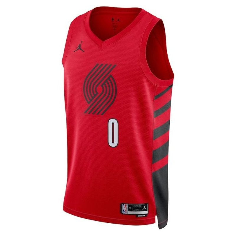 Damian Lillard - Portland Trail Blazers - 2023 Impact Edition NBA Jersey - Red 