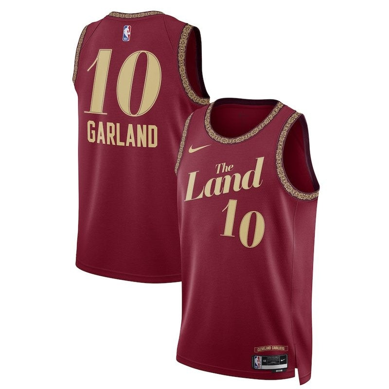 Darius Garland NBA Jersey - Cleveland Cavaliers - 23/24 - Bordeaux - City Edition 
