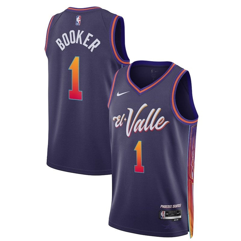 Devin Booker - Phoenix Suns - 23/24 - Purple - City Edition NBA Jersey 
