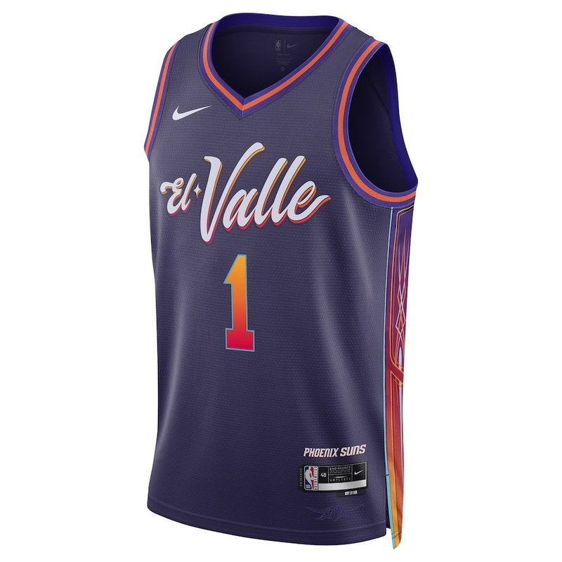 Devin Booker - Phoenix Suns - 23/24 - Purple - City Edition NBA Jersey 