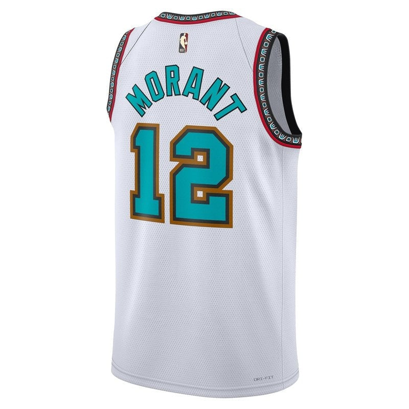Camiseta NBA Ja Morant - Memphis Grizzlies - 2024/25 - Blanco - Versión Clásica