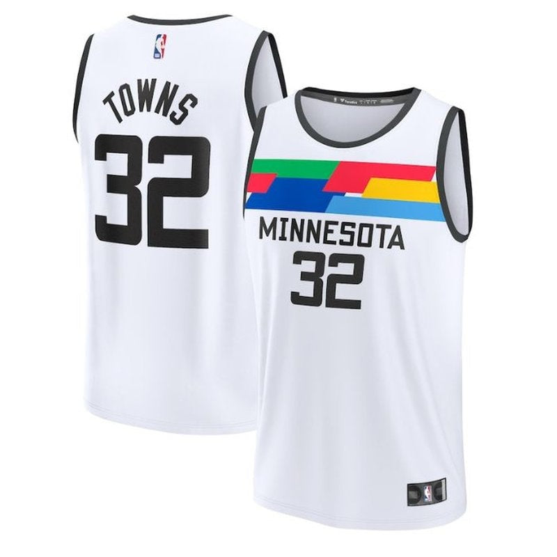 NBA Karl-Anthony Towns Jersey - Minnesota Timberwolves - 2023 Fastbreak - City Edition - White