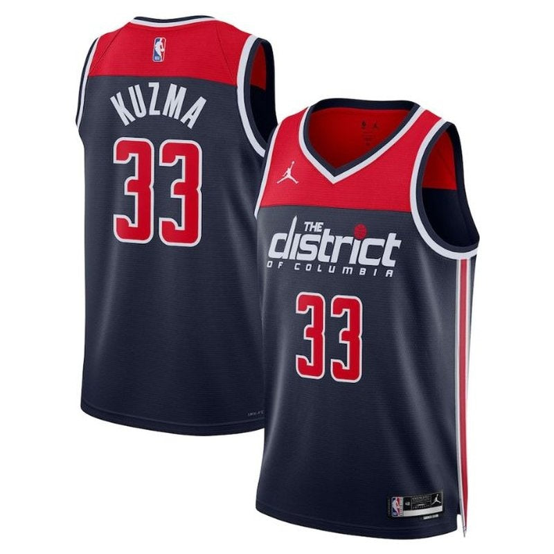 Kyle Kuzma - Washington Wizards - 2023 Impact Edition NBA Jersey - Navy Blue