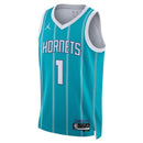 Camiseta NBA LaMelo Ball - Charlotte Hornets - 2023 - Edición Ícono - Azul Petróleo