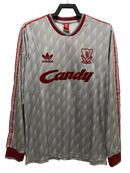 Camiseta Liverpool 89/91 II de Visitante - Manga Larga Versión Retro