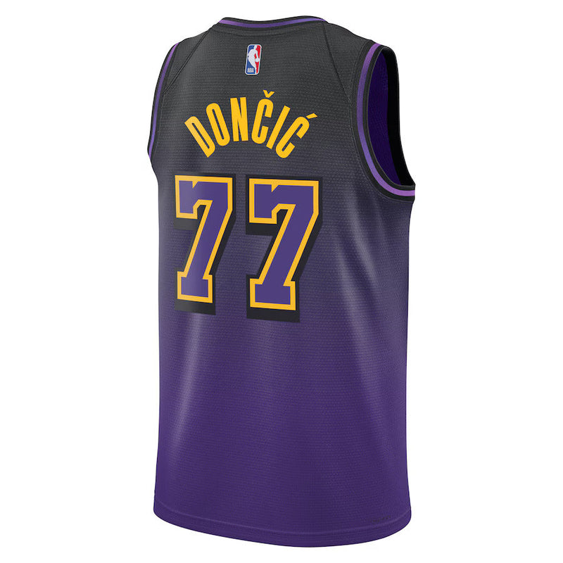 Luka Dončić - Los Angeles Lakers - 2024 City Edition - Purple - Unisex NBA Jersey