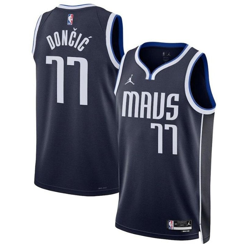 Luka Dončić - Dallas Mavericks - 2023 Impact Edition NBA Jersey - Navy Blue
