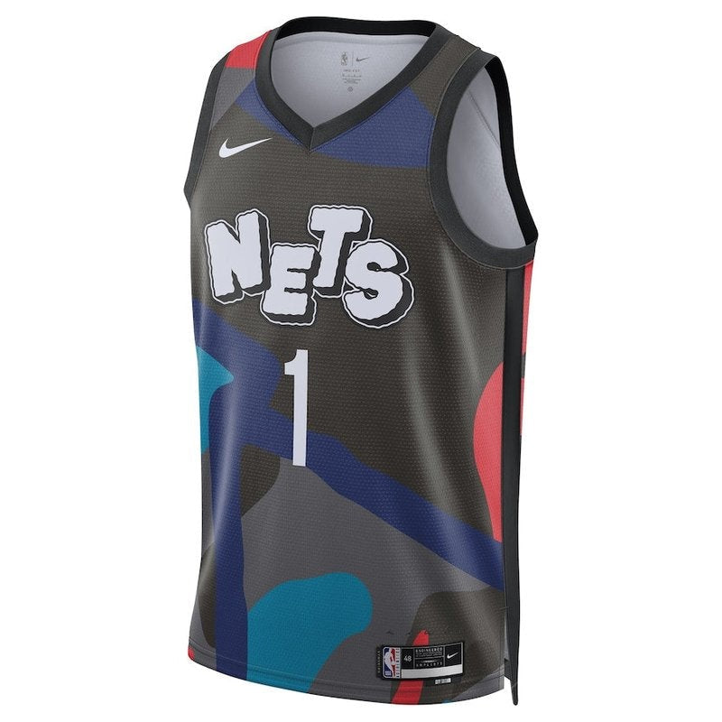 Mikal Bridges Brooklyn Nets NBA Jersey - 23/24 - Black - City Edition