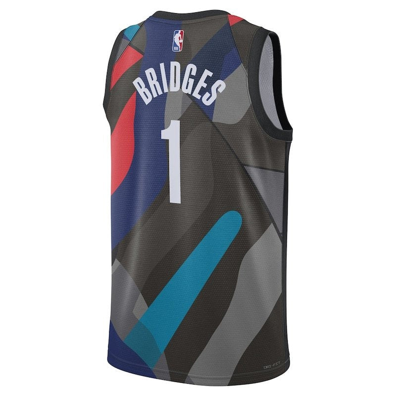 Mikal Bridges Brooklyn Nets NBA Jersey - 23/24 - Black - City Edition