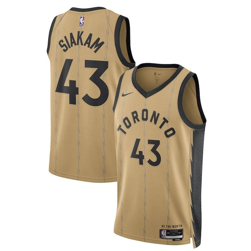 Pascal Siakam NBA Jersey - Toronto Raptors - 23/24 - Gold - City Edition