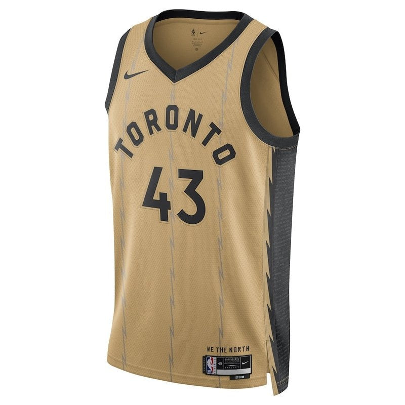 Pascal Siakam NBA Jersey - Toronto Raptors - 23/24 - Gold - City Edition