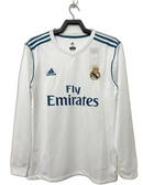 Real Madrid 17/18 Home Shirt - Long Sleeve Retro Version
